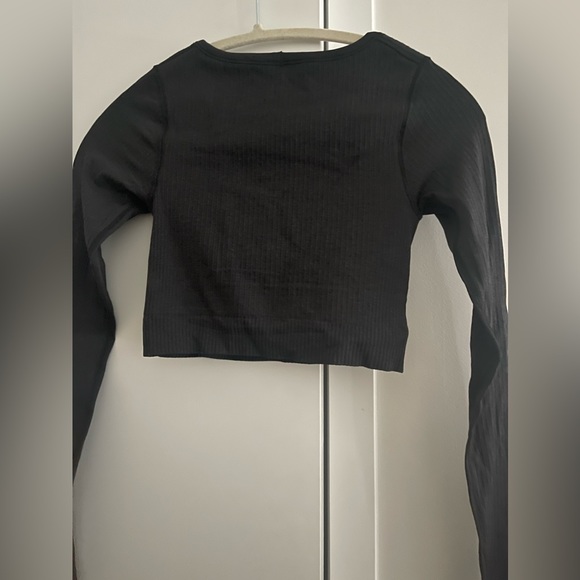 lululemon ebb to street long sleeve shirt black size 2 SOLD - Picture 7 of 13